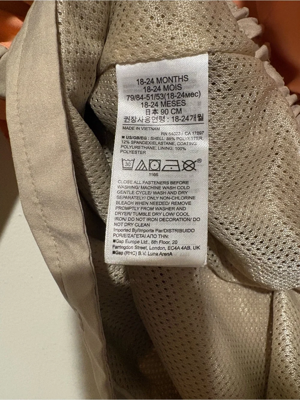 GAP colorblock hooded